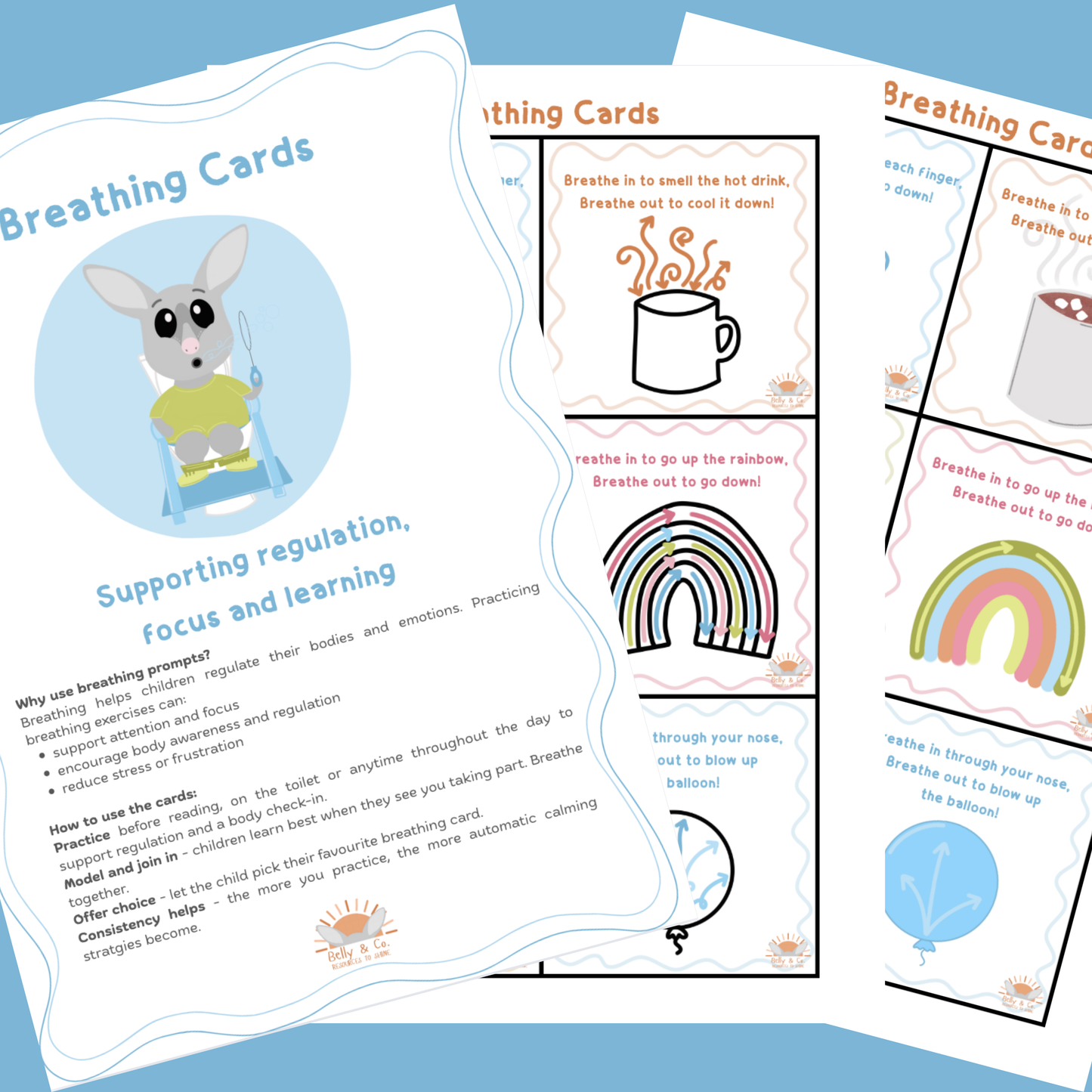 Belly's Breathing Cards
