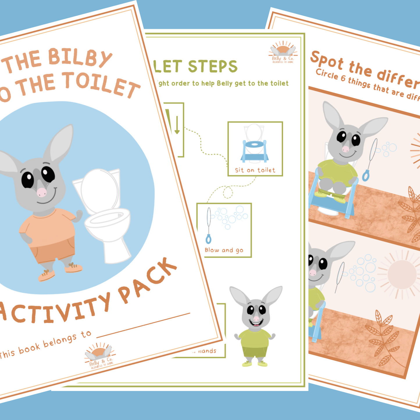Belly's Toileting Activity Pack